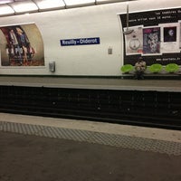 Photo taken at Métro Reuilly–Diderot [1,8] by Florian D. on 1/27/2013