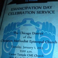 Photo taken at Carter Temple C.M.E. Church by Dm C. on 1/1/2013