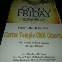 Photo taken at Carter Temple C.M.E. Church by Dm C. on 3/29/2013