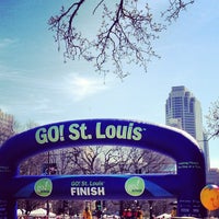 Photo taken at GO! St. Louis Half &amp;amp; Full Marathon by Ali H. on 4/7/2013