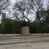Photo taken at North President&amp;#39;s Court (Abraham Lincoln Statue) by Mauricio C. on 5/4/2017