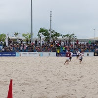Photo taken at Arena Beach Soccer by Sergio G. on 12/1/2018