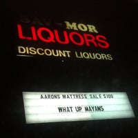 Photo taken at Sav-Mor Liquors by Ksenia on 1/5/2013