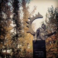 Photo taken at Памятник Виктору Цою by Екатерина У. on 10/2/2013