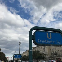 Photo taken at U Frankfurter Tor by Dr.Uzi on 9/5/2019