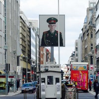 Photo taken at Checkpoint Charlie by Nikola Č. on 4/17/2016