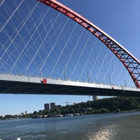 Photo taken at Бугринский мост by Ольга Ч. on 7/9/2018