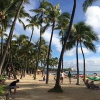 Photo taken at Waikiki Beach Walls by Abdulaziz on 12/19/2014