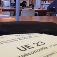 Photo taken at Bibliothèque Universitaire by Miray on 10/1/2012