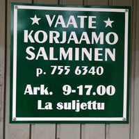 Photo taken at Vaatekorjaamo Salminen by Joni on 4/29/2014