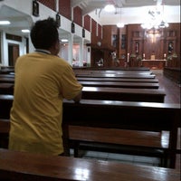 Photo taken at Gereja St Robertus Bellarminus Cililitan by Albertus A. on 5/16/2013