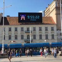 Photo taken at Tramvajska stanica Trg bana Josipa Jelačića by Ian M. on 6/28/2019