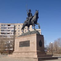 Photo taken at Памятник «Оренбургскому Казачеству» by Антон Р. on 4/3/2013