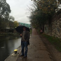 Photo taken at Mile End Lock by Helen M. on 11/14/2015