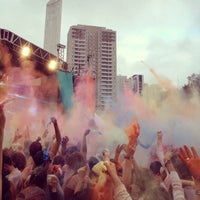Photo taken at HOLI ONE Color Festival by Alexandre M. on 8/18/2013