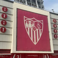 Photo taken at Estadio Ramón Sánchez-Pizjuán by Mingyu L. on 4/10/2023
