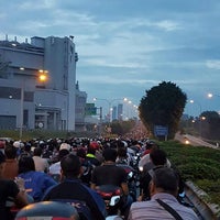 Photo taken at Woodlands Checkpoint Viaduct by Hafiz A. on 4/20/2017