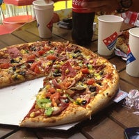 Photo taken at Domino&amp;#39;s Pizza by Selin Belli on 10/18/2012