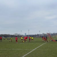 Photo taken at Hackney Marshes by Jonny R. on 1/22/2022