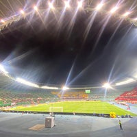 Photo taken at Ernst-Happel-Stadion by Jonny R. on 3/29/2022