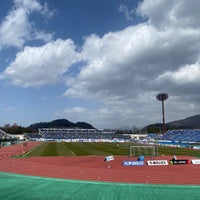 Photo taken at NDsoft Stadium Yamagata by 時田 駿. on 3/30/2024