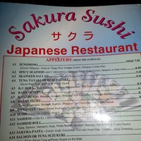 Снимок сделан в Sakura Sushi Japanese Restaurant пользователем Janash Gewan R. 1/10/2014