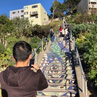 Photo taken at Golden Gate Heights Mosaic Stairway by Will L. on 2/18/2018