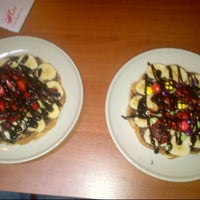 Photo taken at Waffle Mania by Alper T. on 4/2/2013