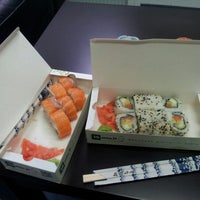 Photo taken at Sushi Express by Justina V. on 10/27/2012