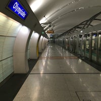 Photo taken at Métro Olympiades [14] by Pedro C. on 5/14/2016