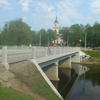 Photo taken at Большой Ильинский мост by Olga M. on 5/19/2013