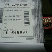 Photo taken at Lufthansa Flight LH 1439 by Aisena Y. on 11/11/2013