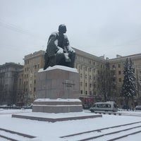 Photo taken at Памятник Чернышевскому by Mike M. on 2/9/2018