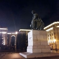 Photo taken at Памятник Чернышевскому by Mike M. on 11/17/2017