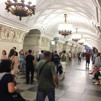 Photo taken at metro Prospekt Mira, line 6 by Michel E. on 6/25/2018