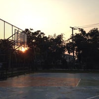 Photo taken at Basketball Court @Perfect Place by Tanakorn M. on 2/1/2015