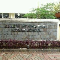 Photo taken at Jakarta International Korean School by Arina P. on 3/12/2013