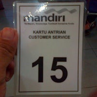 Photo taken at Bank Mandiri by noerdien u. on 3/26/2013