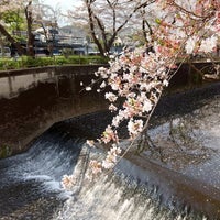 Photo taken at 丸子川親水公園 by Shinichi T. on 4/1/2023