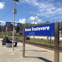 Photo taken at Stazione Roma Trastevere by Gipo M. on 4/21/2013