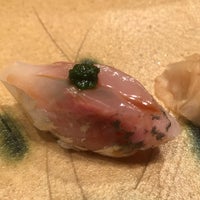 Photo taken at Sushi Kanesaka by ako.n on 9/25/2018