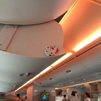 Photo taken at Emirates Flight EK 384 BKK-DXB by JK on 5/8/2017