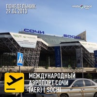 Photo taken at Sochi International Airport (AER) by Cергей И. on 4/29/2013
