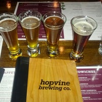 Photo taken at Hopvine Brewing Company by Sean S. on 12/27/2014