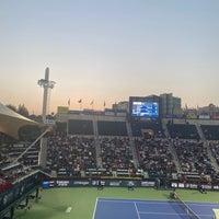 Photo taken at Dubai Duty Free Dubai Tennis Championships by Andrew C. on 2/24/2022