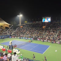 Photo taken at Dubai Duty Free Dubai Tennis Championships by Andrew C. on 2/26/2022