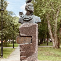Photo taken at Памятник Борису Пастернаку by Mary G. on 8/2/2020