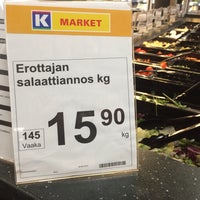 Photo taken at K-Market Erottaja by Okko P. on 9/13/2015