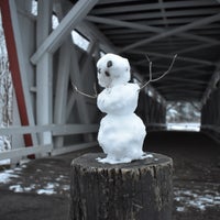 Photo taken at Everett Road Covered Bridge by Andrew B. on 6/15/2022