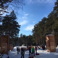 Photo taken at ПКиО «Сосновый бор» by Deksden S. on 2/28/2016